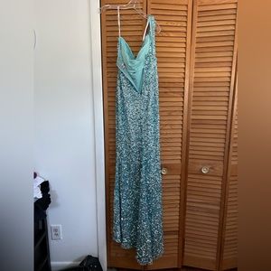 Blue Sherri Hill Prom Dress